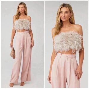 Lamarque Zaina Feather Top Dusty Rose